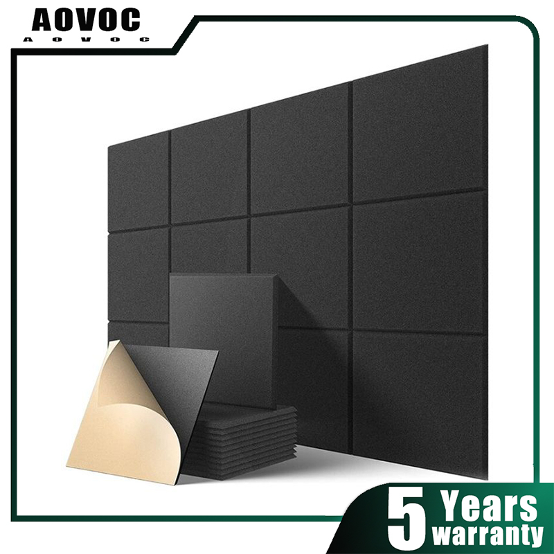 12PCS Acoustic Panels Soundproof Padding Wall Sound Proof Foam Panels ...