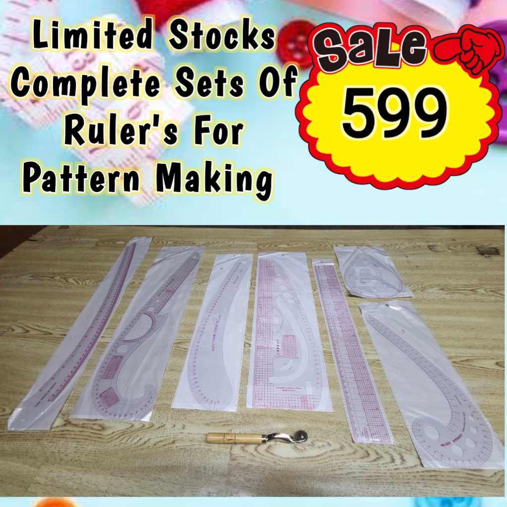 COMPLETE SETS of Ruler's for Pattern Making limited Stocks 599 lang ...