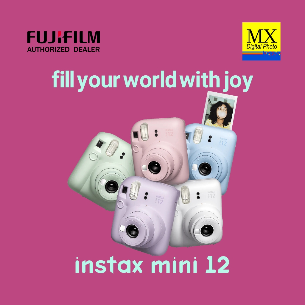 Authentic Fujifilm Instax Mini 12 Instant Camera Shopee Philippines