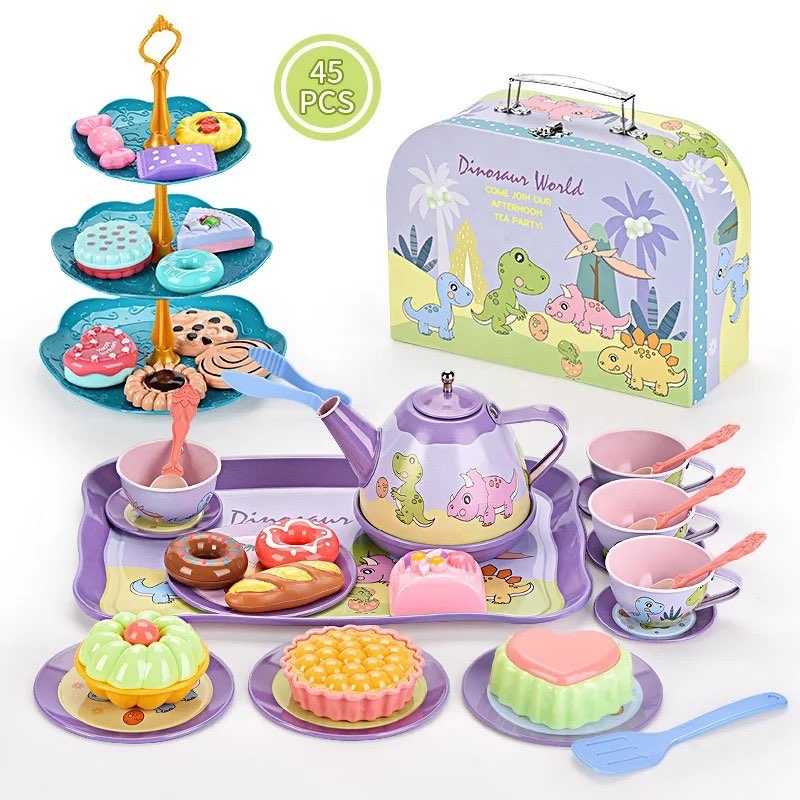 Tea Set Pretend Play with case, Pretend toys for kids Shopee Philippines