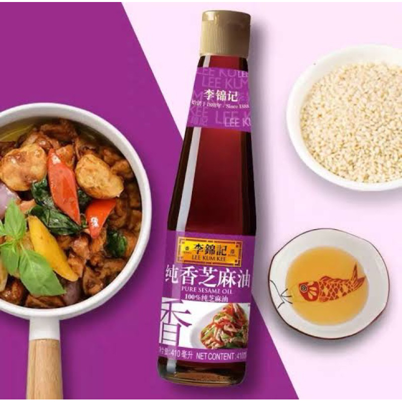 Lee kum kee Pure sesame oil Cooking essential seasoning 410ml Shopee