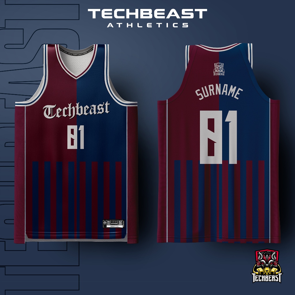 Paladin Full Sublimation Basketball Jersey Techbeast ( CUSTOM NAME ...