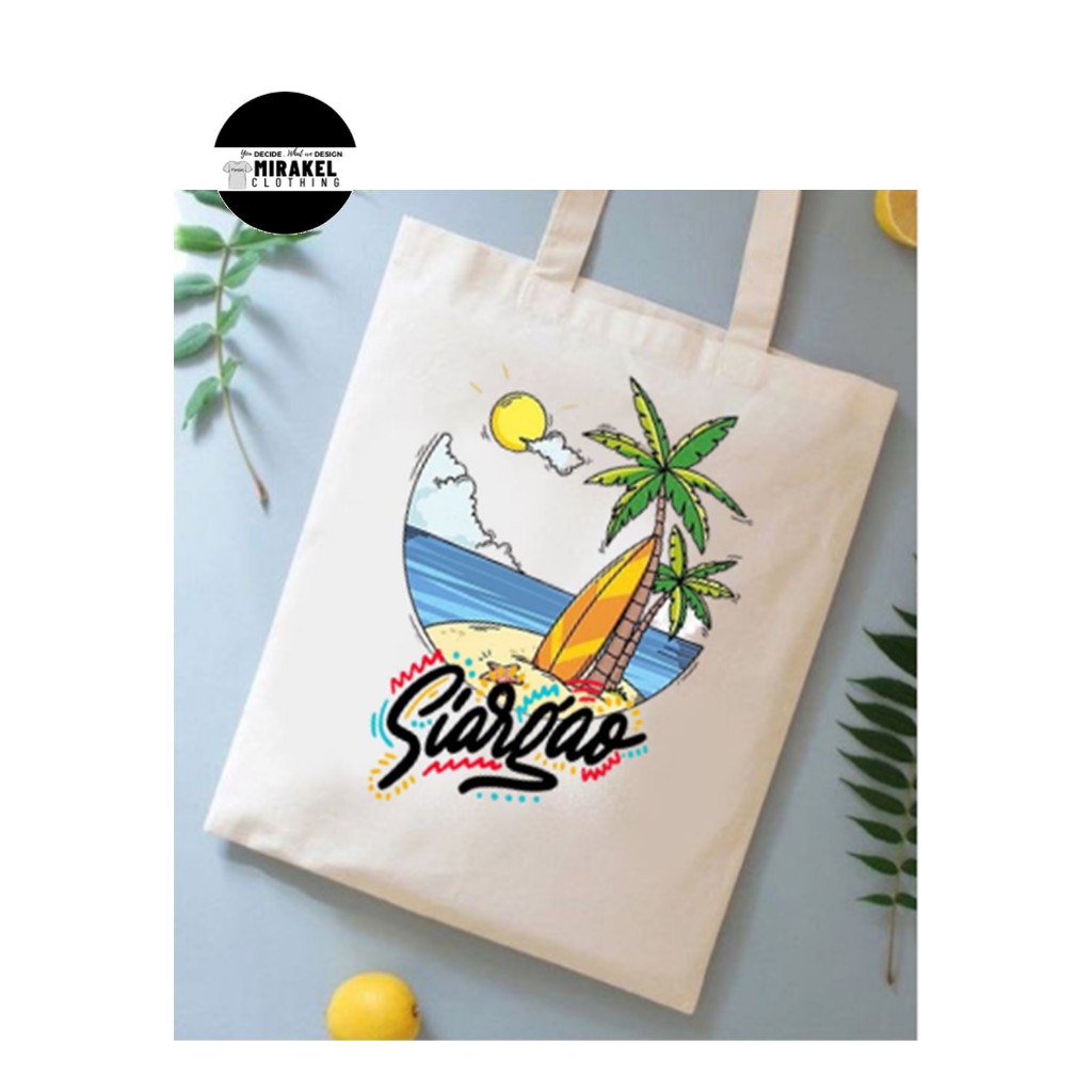 TOTE BAG SOUVENIR STYE SIARGAO BAG SUBLIMATION TOTE BAG Shopee Philippines