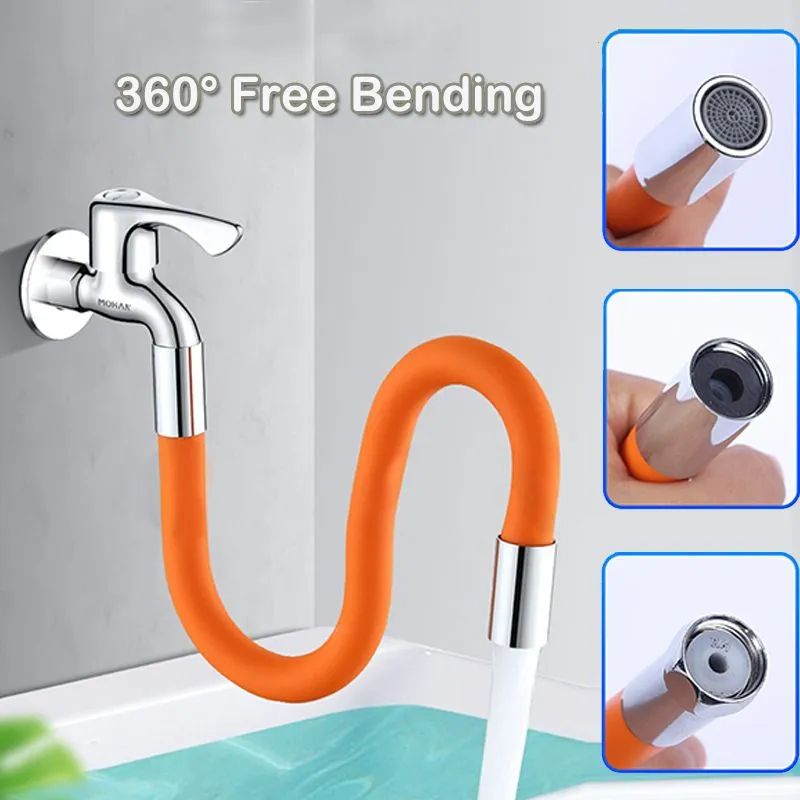 Kitchen Faucet Extension Hose Bathroom 360° Rotation Bending Faucet