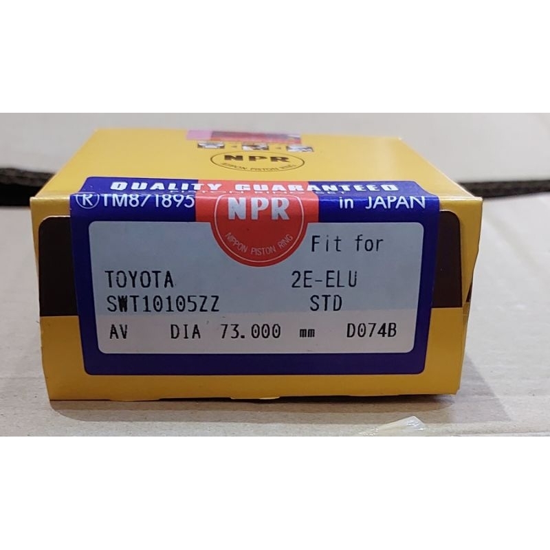 Piston Ring Set - Toyota 4Runner, Pickup & T100 V6 3.0L 3VZ (1988-1995
