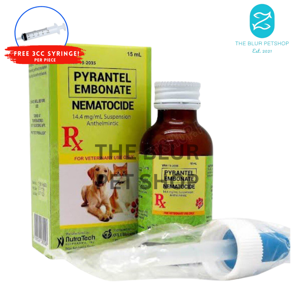 Free 3cc Syringe + Dropper 14.4 ml Dropper Dewormer Nematocide Embonate