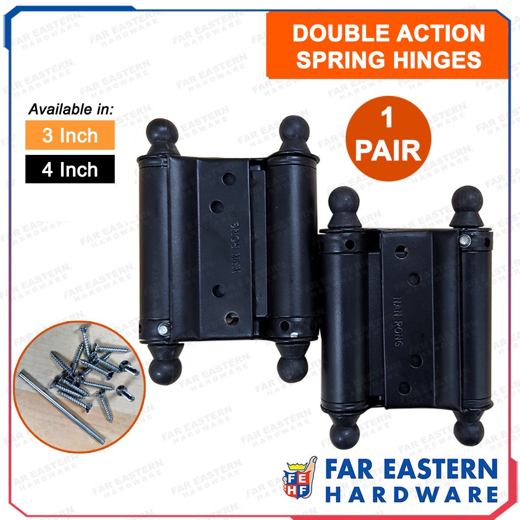 Double Action Spring Door Hinges Black 1 Pair CAMEL | RIGID | Shopee ...