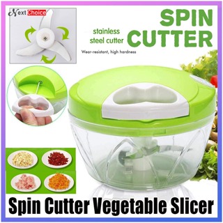 900ML Garlic Chopper Manual Rotate Vegetable Cutter Chopper Slicer