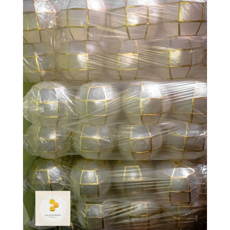 Capiz Ball & Rectangle 10PCS&6PCS - No wirings & bulb | Shopee Philippines