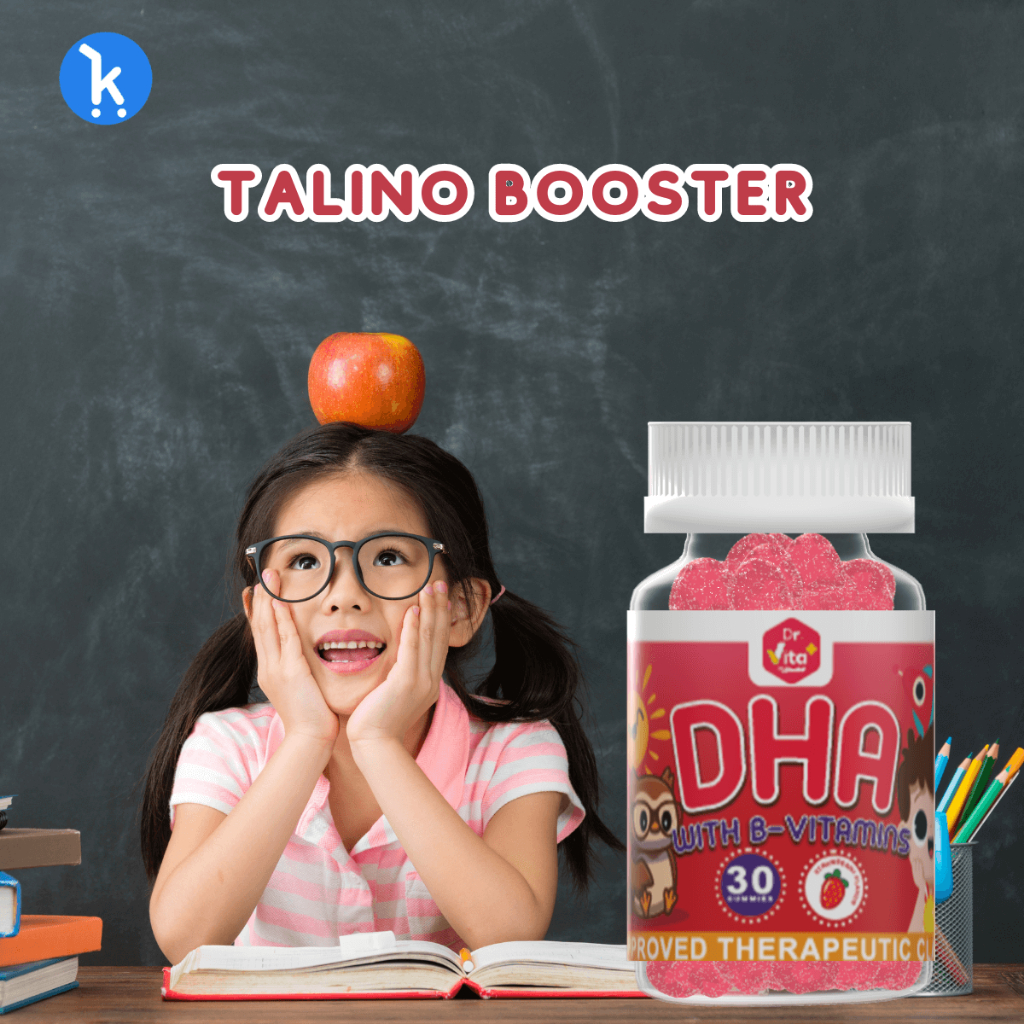 Dr. Vita DHA Vitamin for Child Brain Development Original Gummies Zinc Probiotics Brain Booster