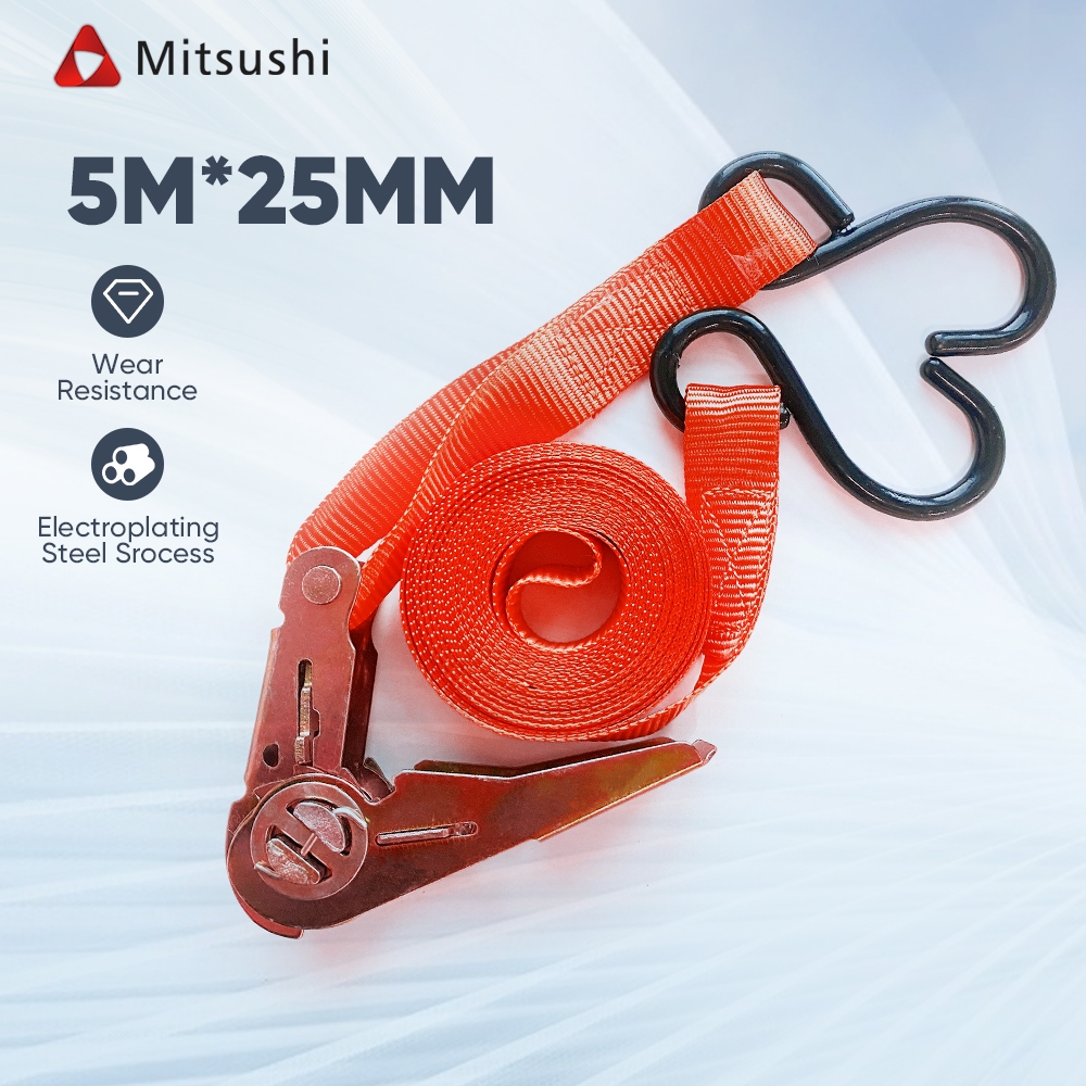 Mitsushi 5m Cargo Rope Heavy Duty Tie Down Cargo Strap Luggage Lashing ...