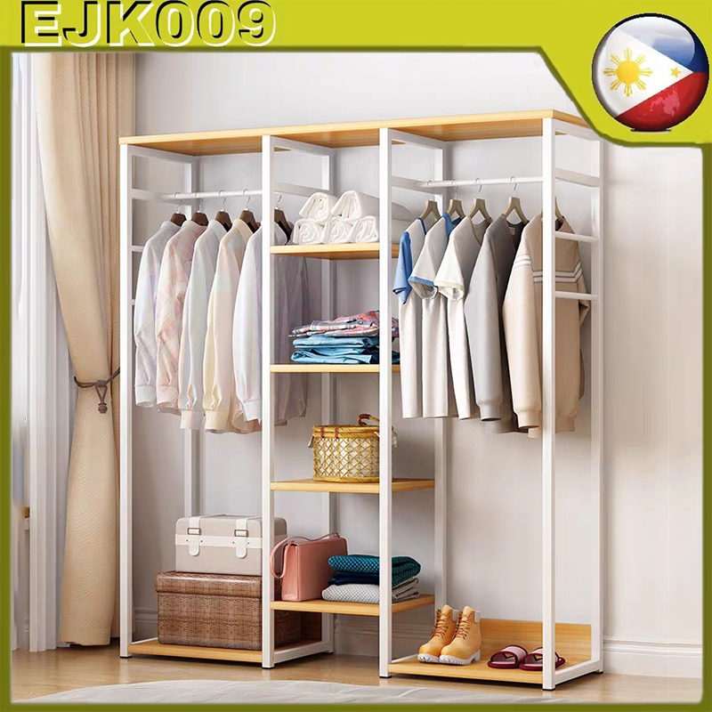 COD Clothes Wardrobe Multifunction Clothes Rack Metal Wardrobe