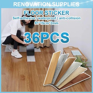 vinyl Floor sticker ( 91* 15cm) self adhesive PVC tiles Floor stickers ...