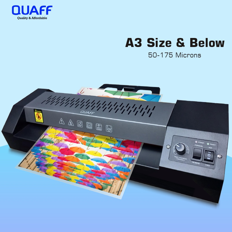 A3 Quaff Metal Laminator 320mm Hot And Cold Laminating Machine Max