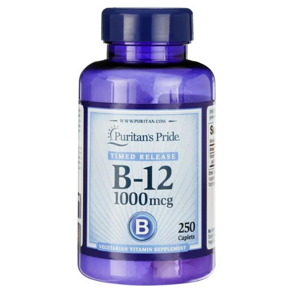 Puritans Pride Vitamin B12 1000 Mcg Timed Release 250 Caplets