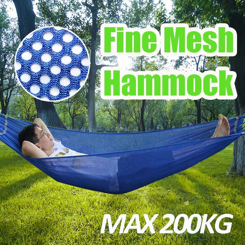 Duyan Portable Cotton Rope Outdoor Ice silk Hammock Swing 200kg Camping ...