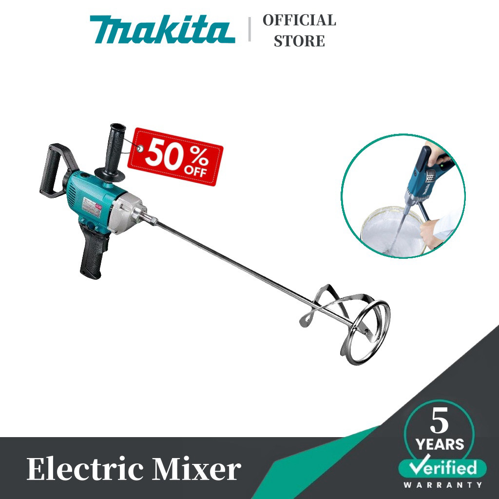 Makita Electric mixer 800W Mixer Blender Cement & Concrete & Paint & Mixing Machine Shopee