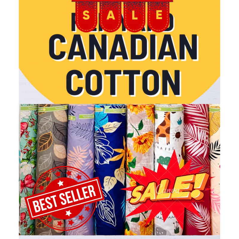 PURE CANADIAN COTTON TELA PER YARD 94in Width | Shopee Philippines