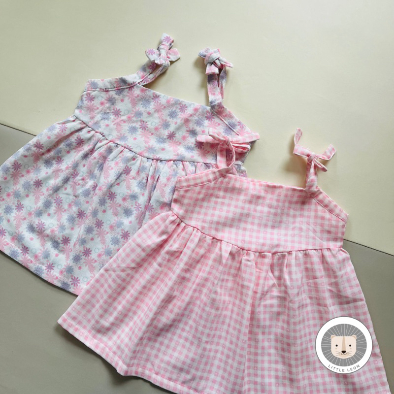 Little Leon Summer Spaghetti Strap Dress (Age 6mos- 9yo) | Shopee ...