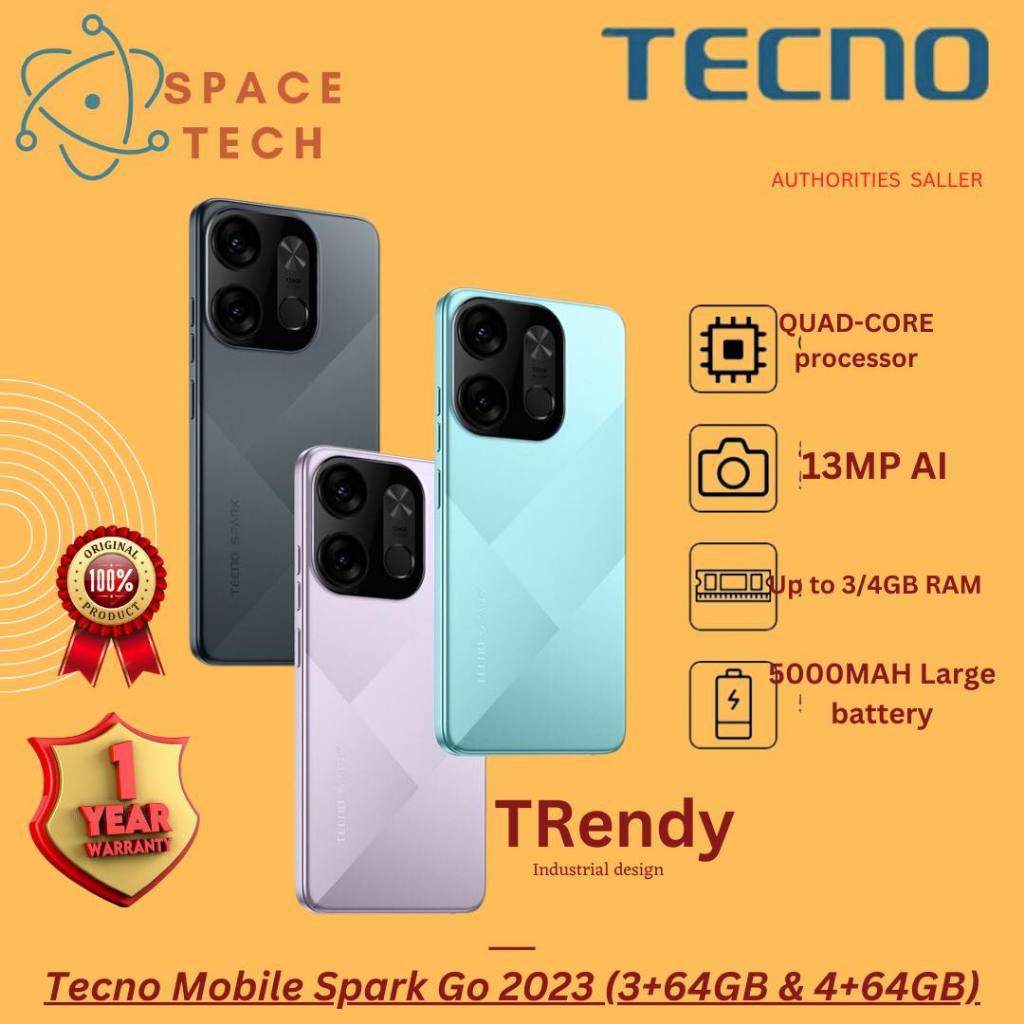 Tecno Spark Go 2023 4GB 64GB Dual Sim Orange