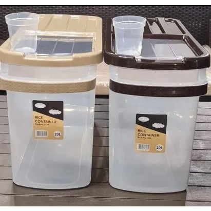 Summit Rice Dispenser with Cup 10L 20L Rice Container w/ cup & wheels ...