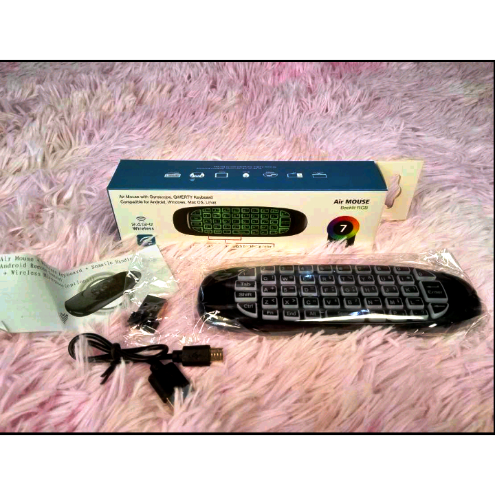 Air Mouse Backlit RGB C120 (Black) Shopee Philippines