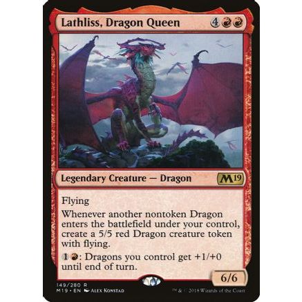 Lathliss, Dragon Queen - Core Set 2019 (M19) MTG | Shopee Philippines