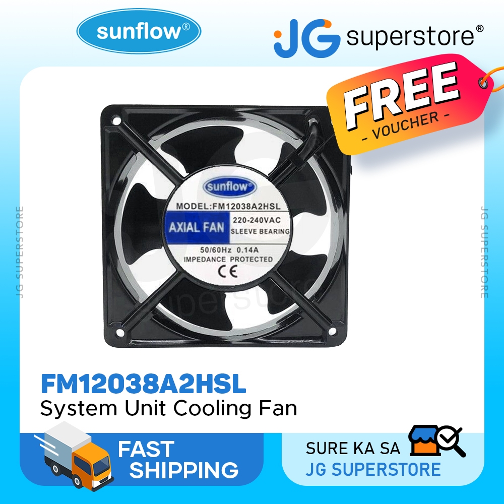 Sunflow Axial Cooling Fan 2000 RPM 220240V AC 5060Hz 0.14A Heat Sink