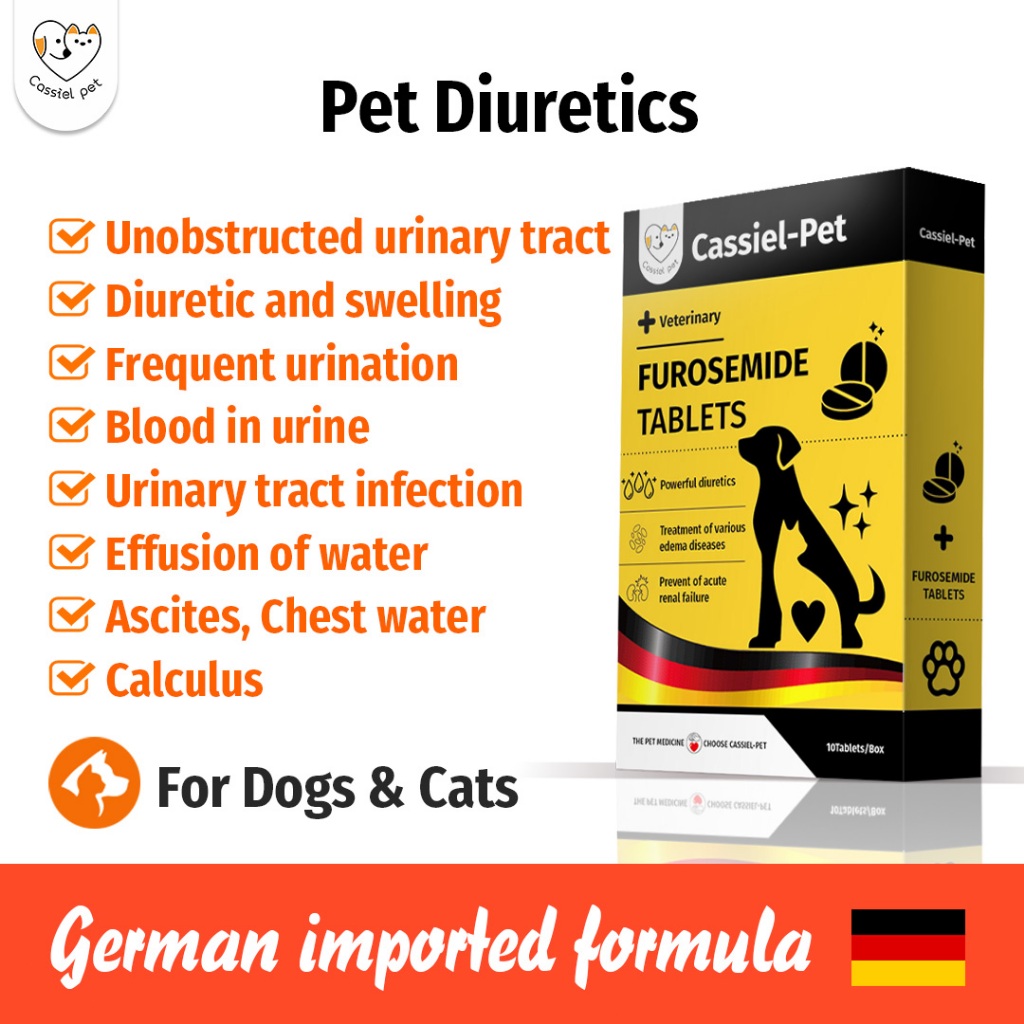CASSIEL PET Furosemide For Coughing,Decreased Appetite,Weight Loss,Ocular Hemorrhage For Dog And