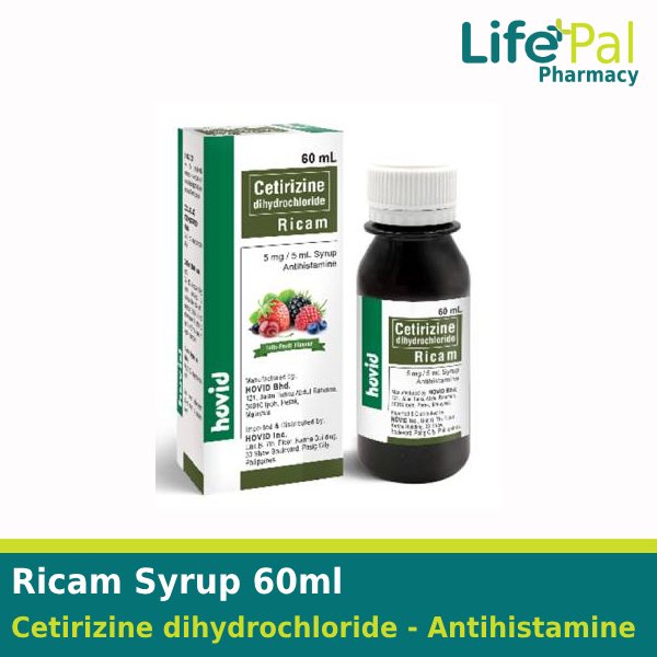 Ricam Cetirizine Syrup 60ml Shopee Philippines