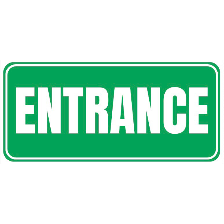 Entrance / Exit signage vinyl sticker | Shopee Philippines
