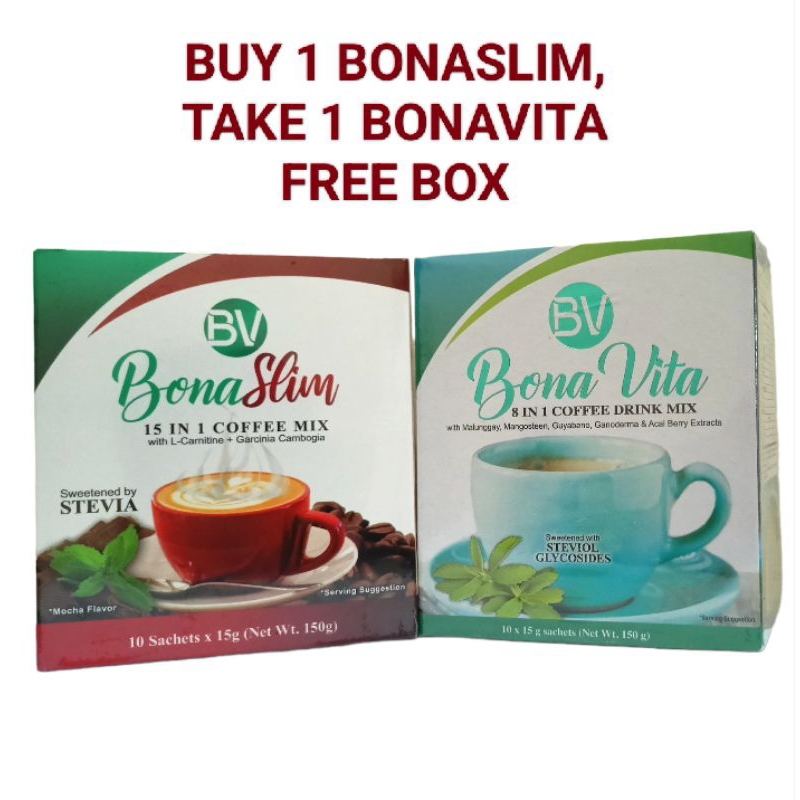 Buy 1 BonaSlim take 1 free Bonavita ( 1Box Bonaslim + 1 Box Bonavita ) Shopee Philippines