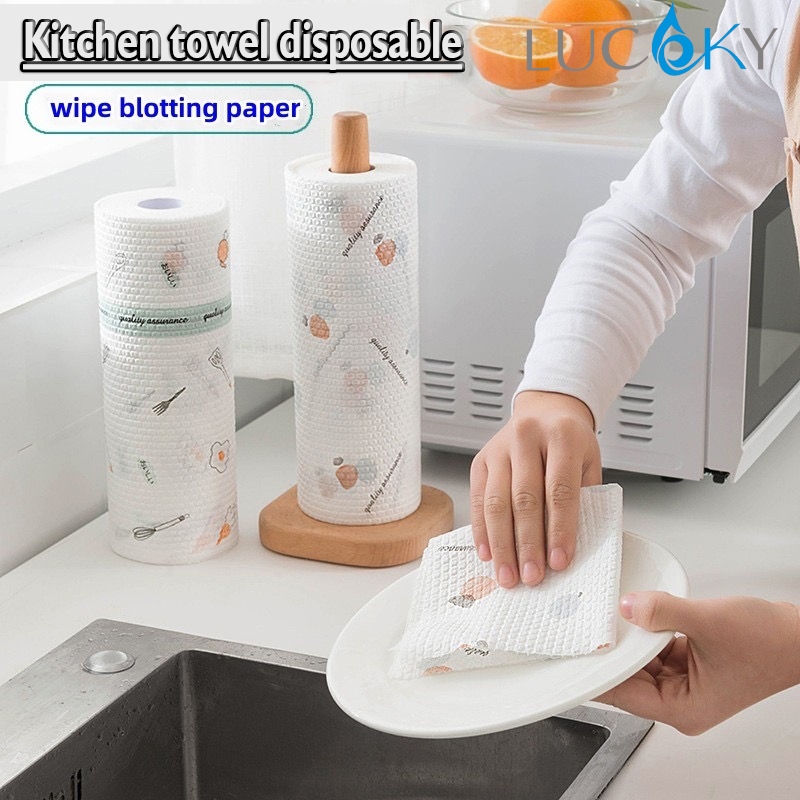 Kitchen Towel Disposable Wipe Blotting Paper Clean Lazy Rag Paper