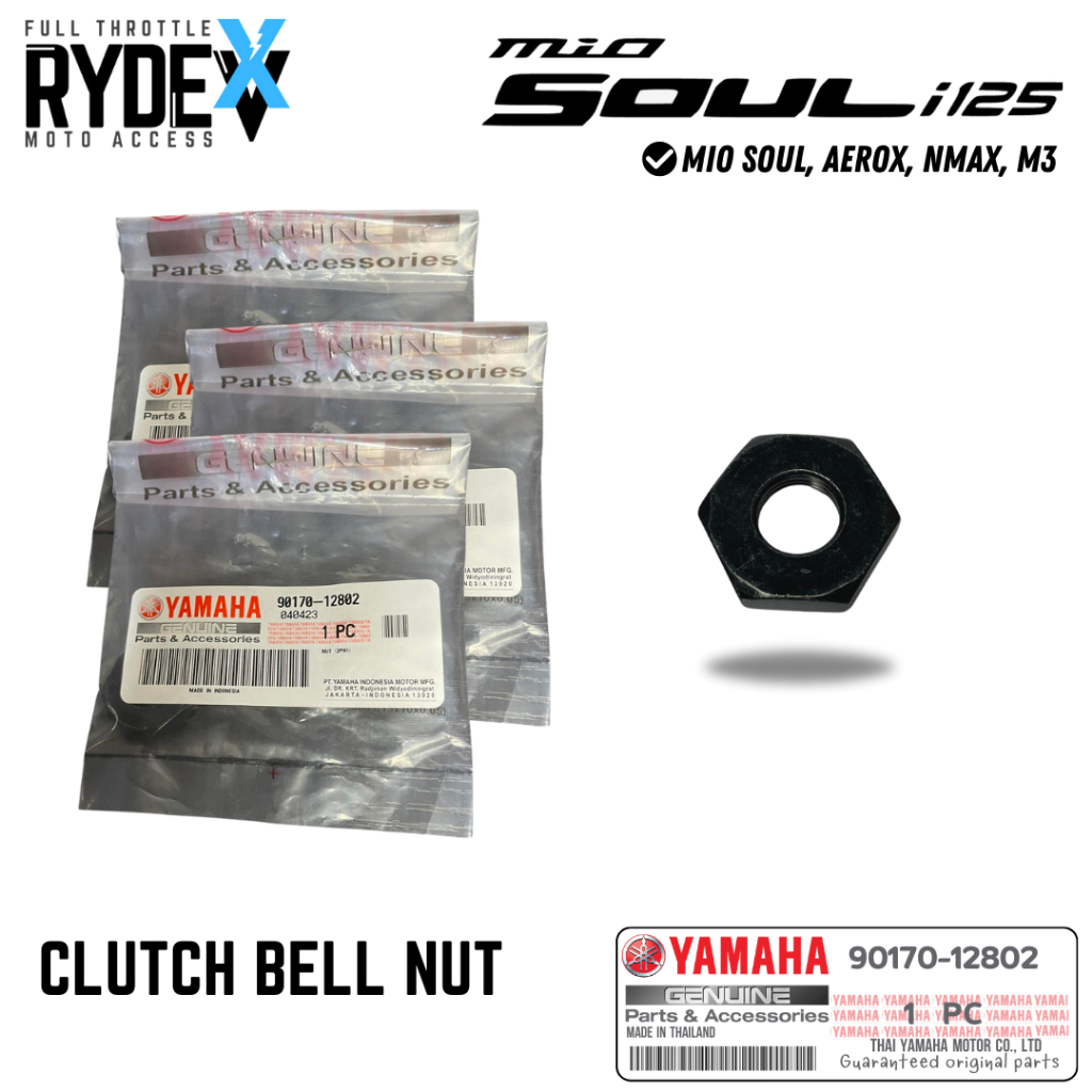 CLUTCH BELL NUT for Mio Soul & Soul i 125, Aerox, Nmax, M3 (9017012802
