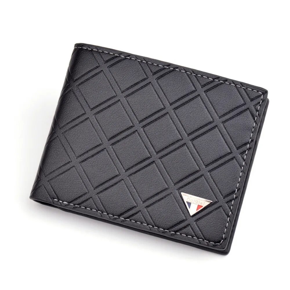 Best selling Men's Short Wallet Youth Fashion Casual Pattern Multi Card