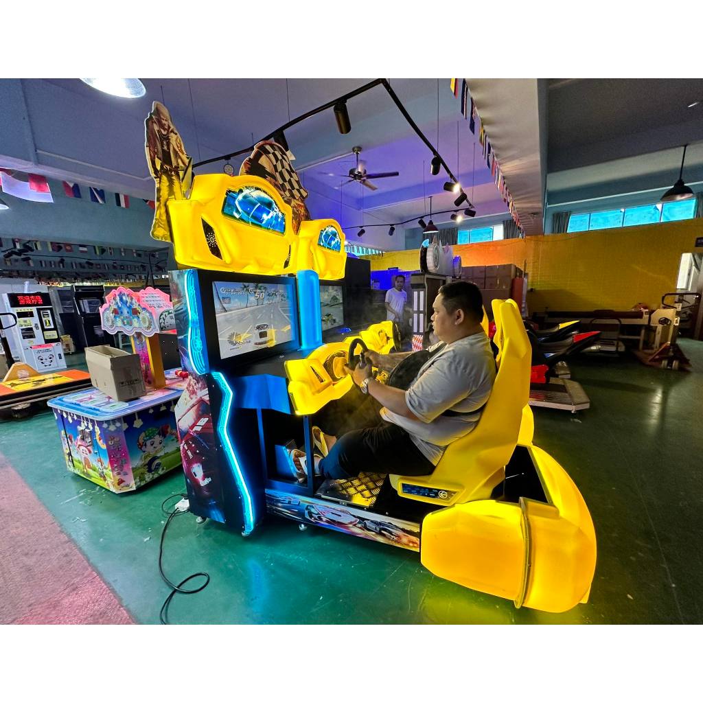 Coin Operated Arcade Machines Split Second-Twins Car Racing Game ...