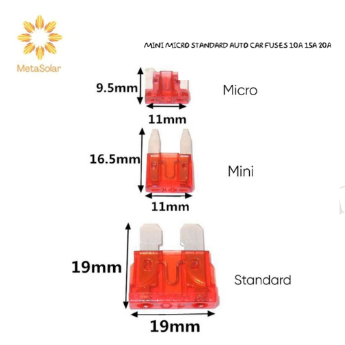 10A 15A 20A Mini Micro Standard Auto Car Fuses 1pc.only Shopee