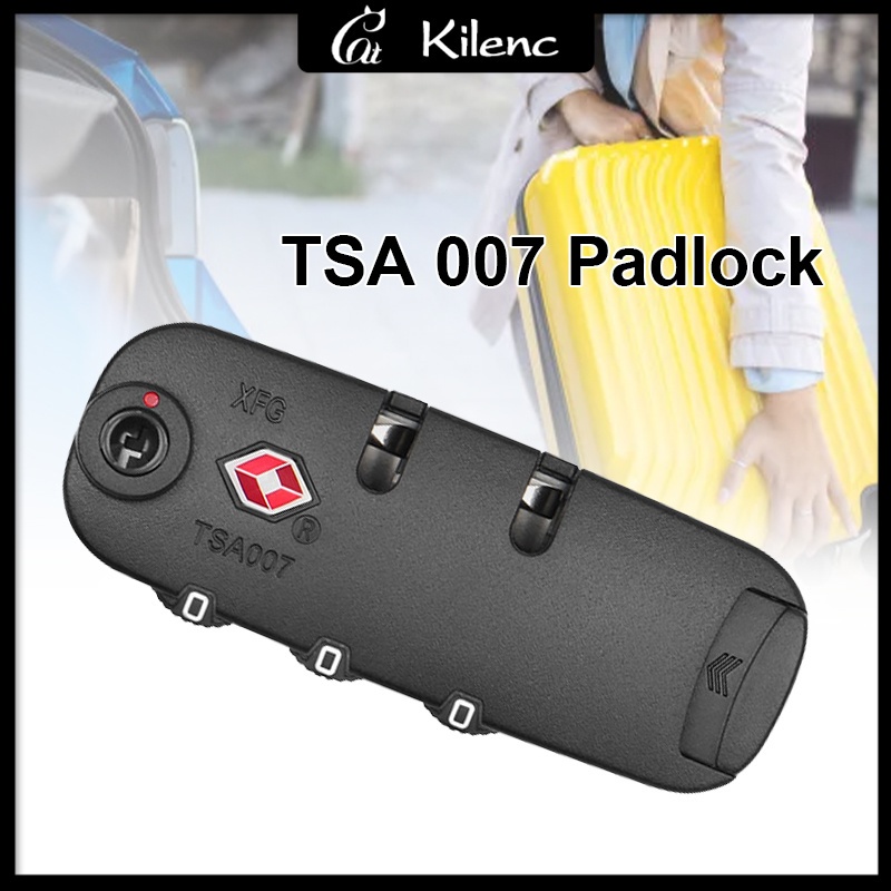 TSA 007 Secure Luggage 3 Digit Combination Lock Suitcase Bag Code Lock
