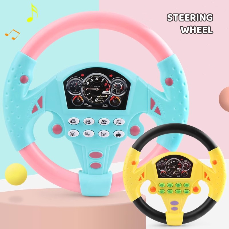 Steering Wheel Toy Manibela Car Spinner Toy Pretend Copilot Steering ...