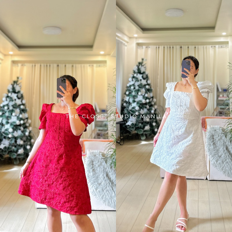 Jewel Holiday Smocking Mini Doll Dress | Shopee Philippines
