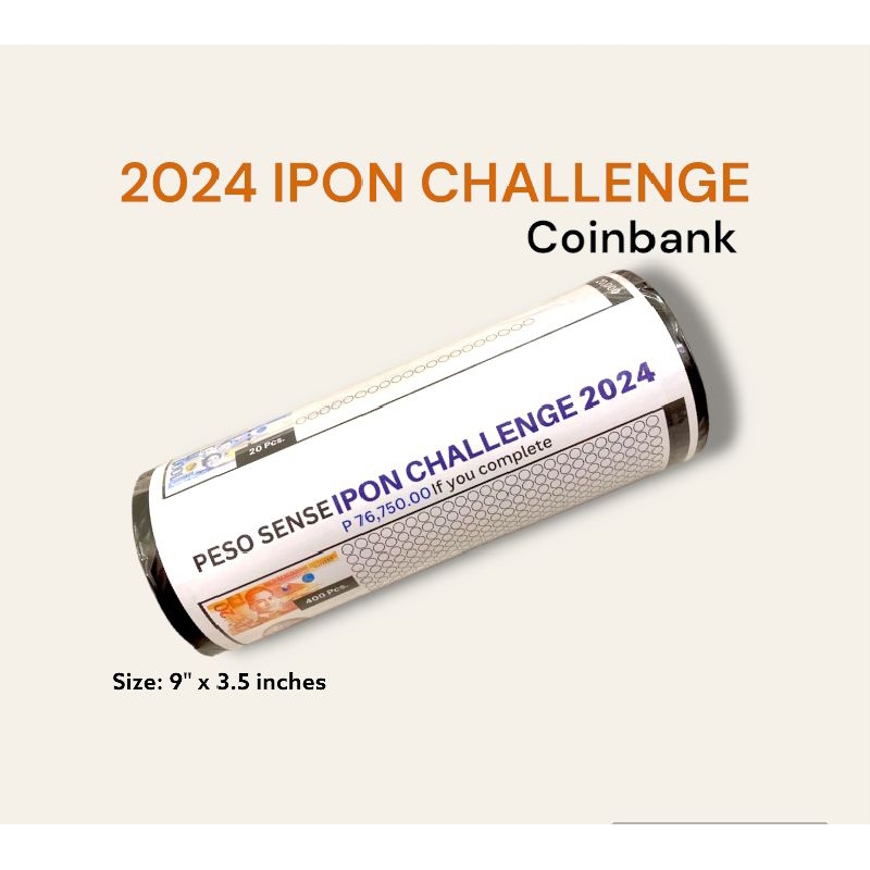 2024 Peso Sense Bill Ipon Challenge Alkansya 9 inches Shopee Philippines