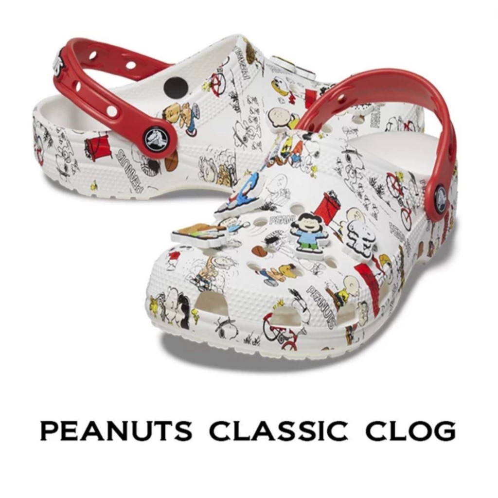 Crocs Kids Family Peanut Snoopy Classic Clog Sandals with eco bag OEM # ...