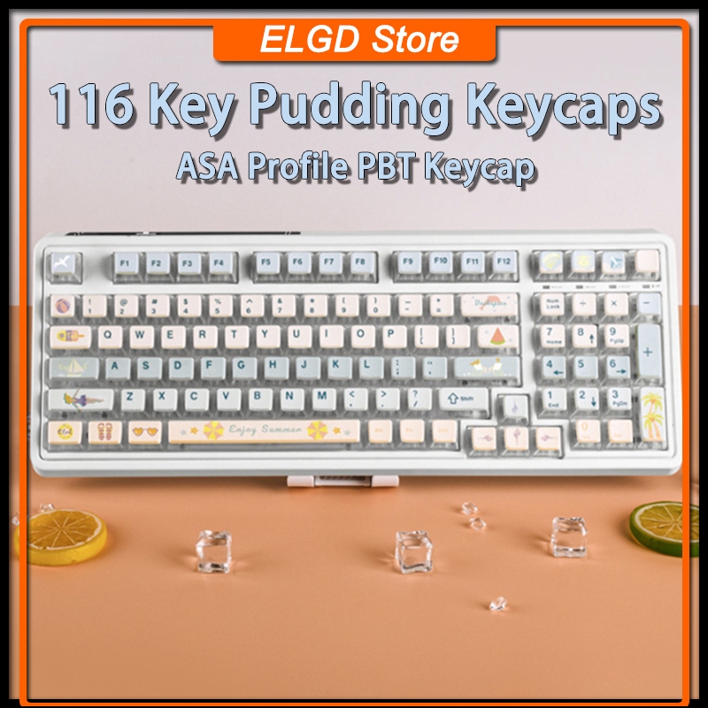 XVX Pudding Keycaps PBT Keycap ASA Profile for 100 75 65 60 Mechanical