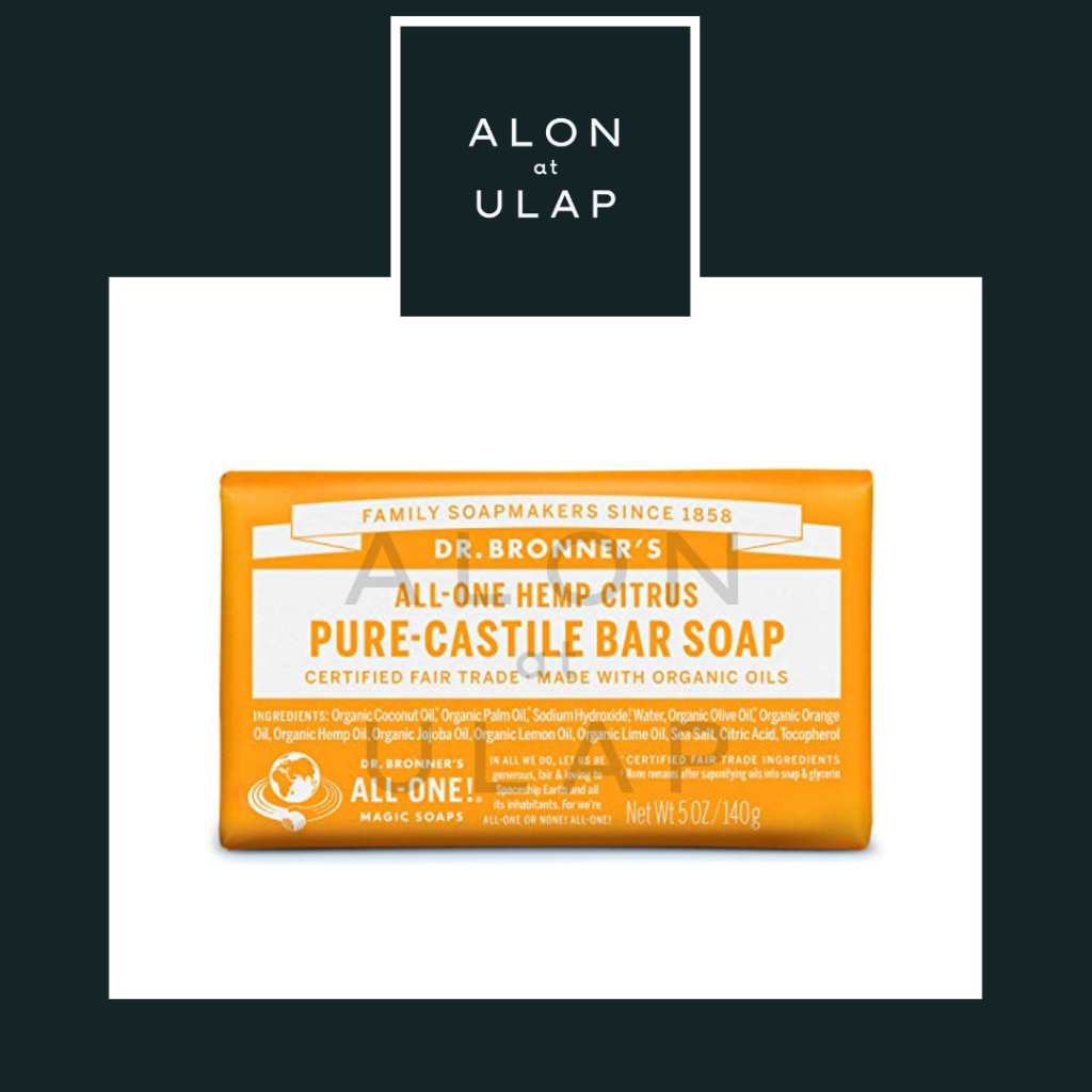 Dr. Bronner's PureCastille Bar Soap (Citrus) Shopee Philippines