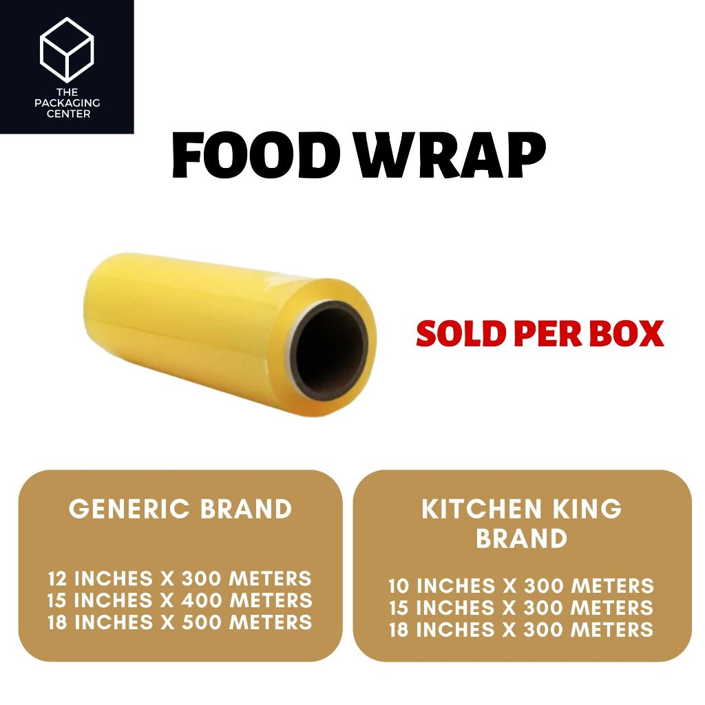 [6 PCS] Food Wrap / Cling Wrap / Plastic Food Packaging Wrap / Non