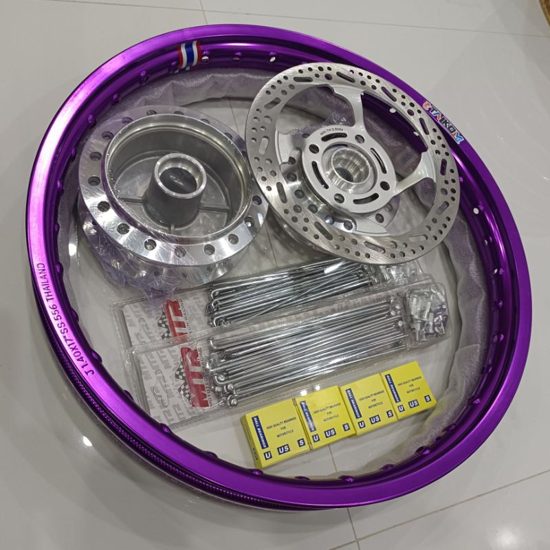 RIMSET FOR XRM/RS125/WAVE WITH BEARINGS | Shopee Philippines