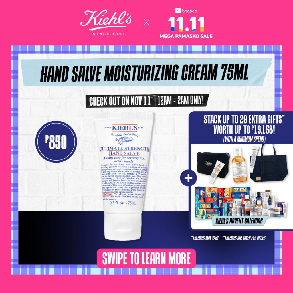 Kiehl's Ultimate Strength Hand Salve Moisturizing Cream for Dry Hands