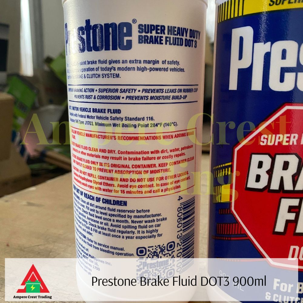 Prestone Brake Fluid DOT 3 900ml Shopee Philippines