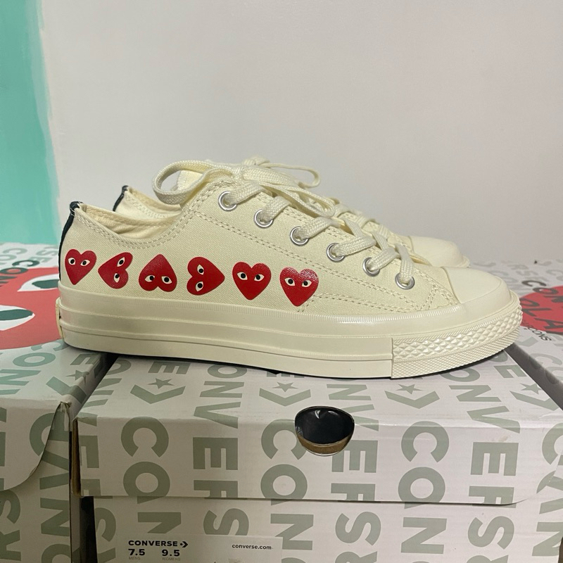 Converse x CDG multiheart (men and women) | Shopee Philippines