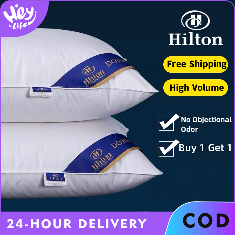 Hilton Star Hotel Bed Pillows，Buy 1 Get 1 Free 1200g, 19*30 Inches